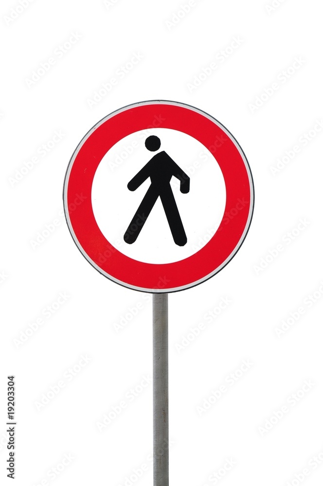 Divieto di transito ai pedoni Divieto di transito ai pedoni