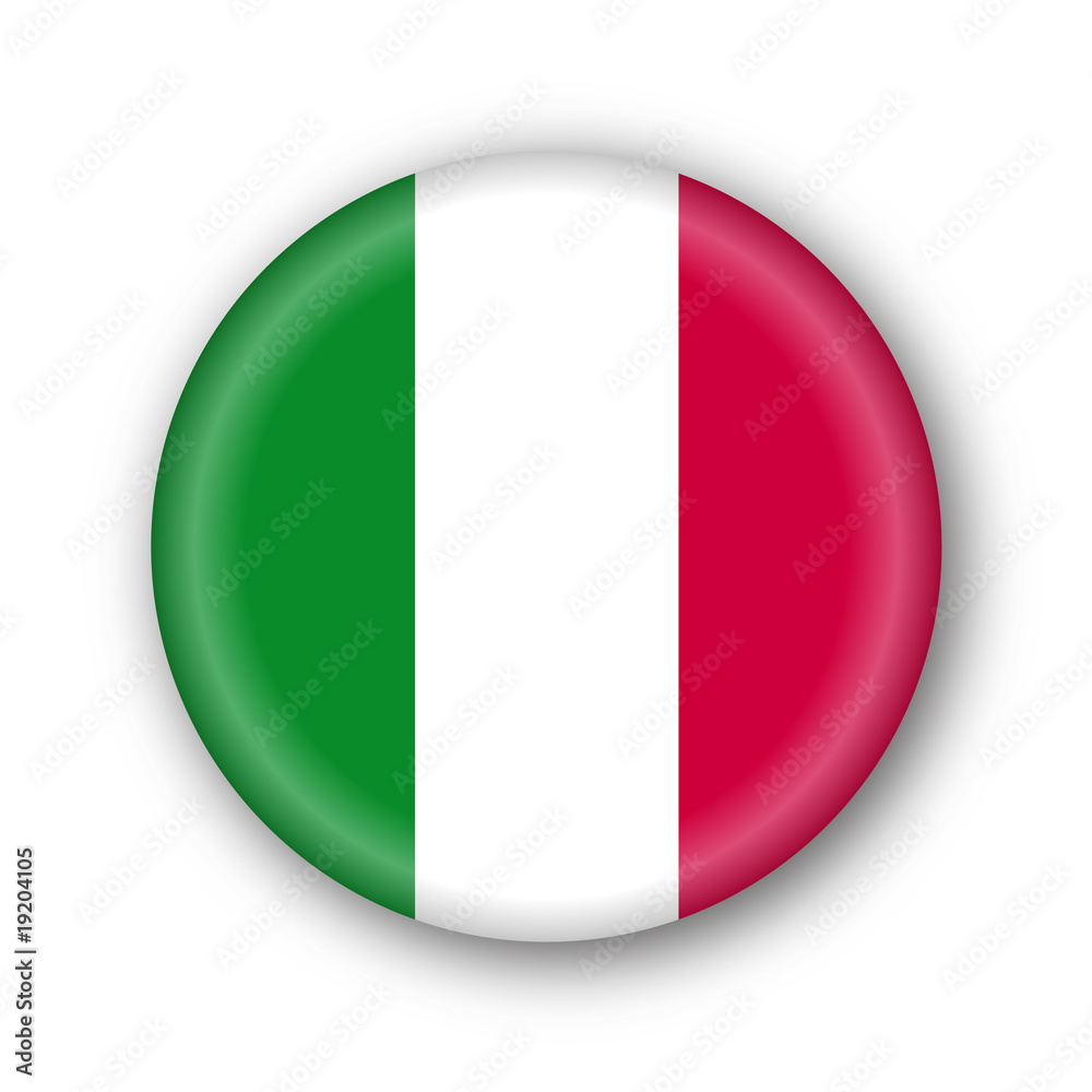 Drapeau italien tricolore, Italie Stock Vector