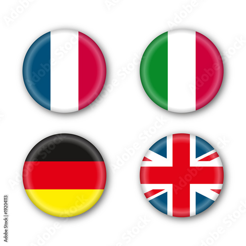 Poster, landscape - Flags, drapeaux