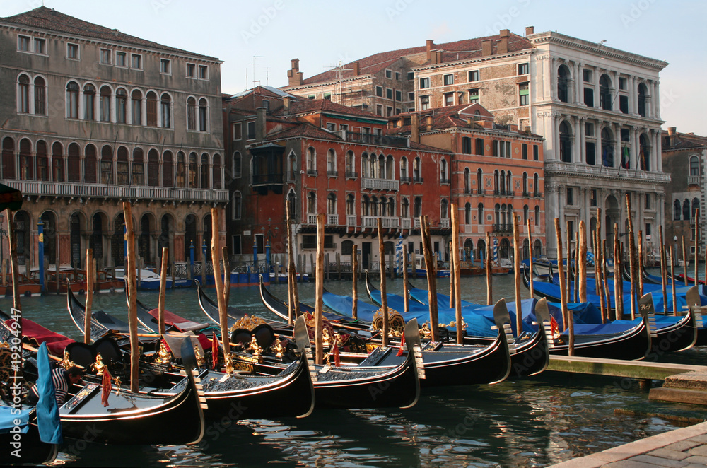 Venice - Canal Grande and gondolas