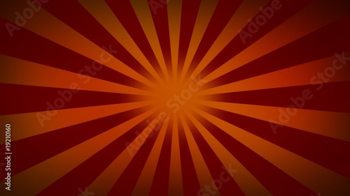 Red sunburst looped - Radial rays looped background