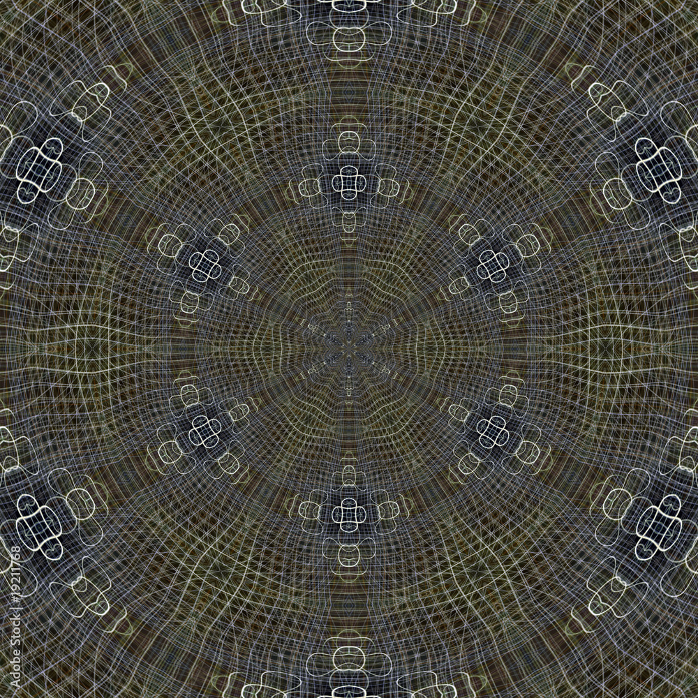 Abstract circular tile deisgn