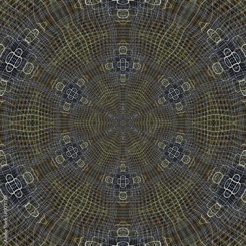 Abstract circular tile deisgn