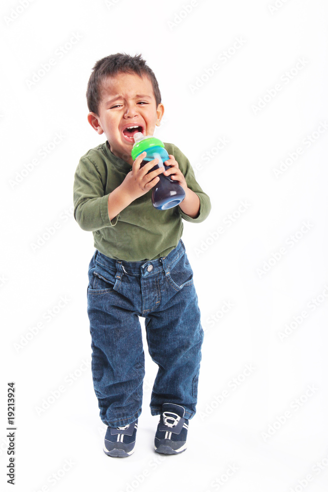 Frustrated & angry crying toddler Frustrated & angry crying toddler