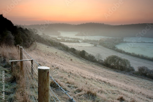 Frosty English Countryside photo