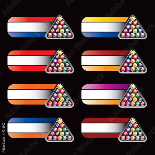 Billiard balls specialized banners