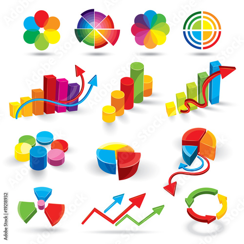 Diagrammes set photo