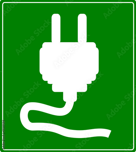 Schild - Stecker