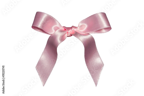 pink bow,isolated