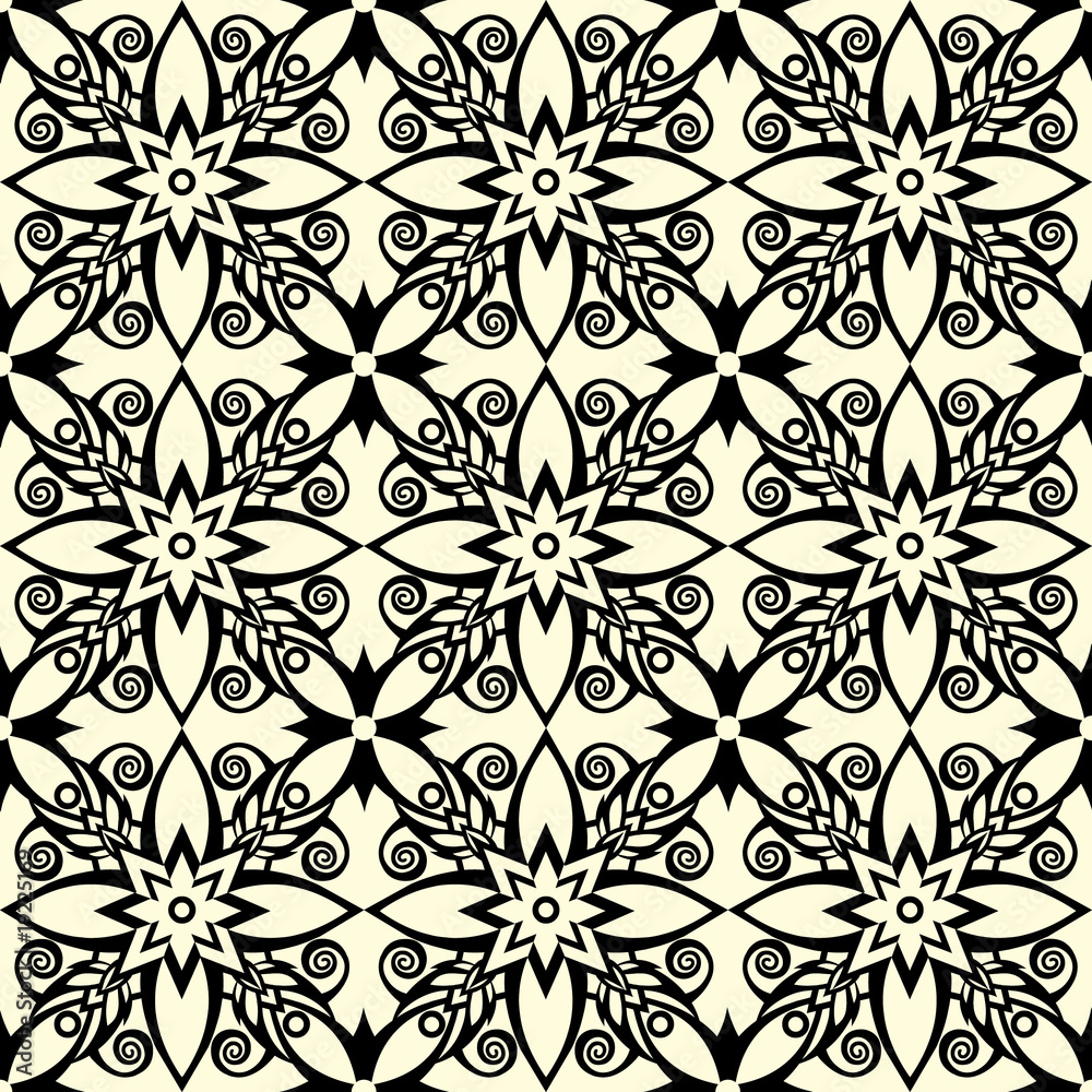 ornate seamless pattern, vector illustration ornate seamless pattern, vector illustration