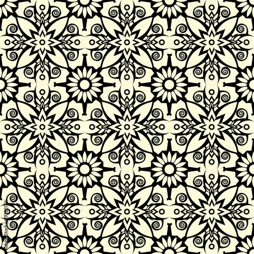 ornate seamless pattern, vector illustration