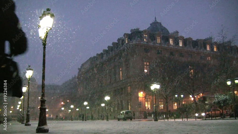 Paris sous la neige
