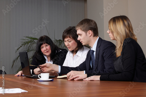 business team in office