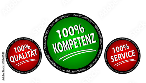 Kompetenz Qualität Service Set