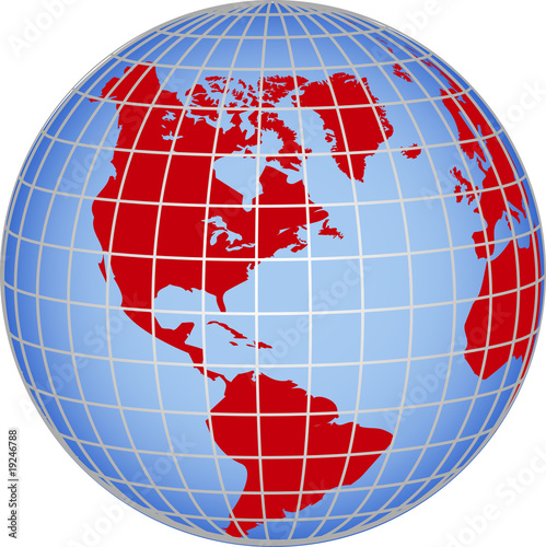 Globus Amerika
