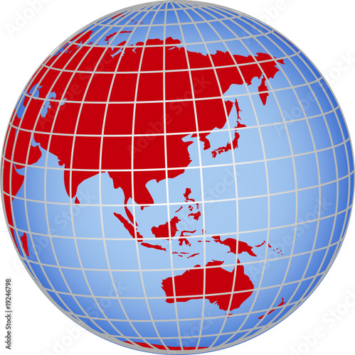 Globus Asien Australien