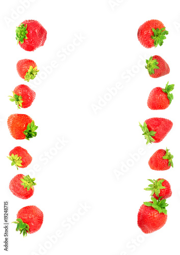 Fototapeta Naklejka Na Ścianę i Meble -  Strawberries frame