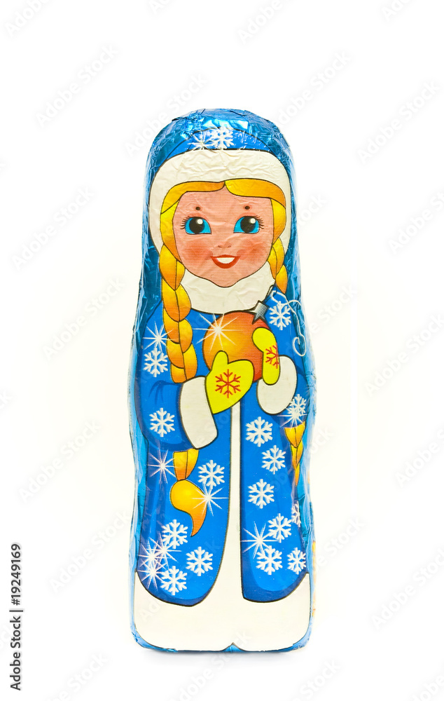 the Snow Maiden, wrapped chocolate