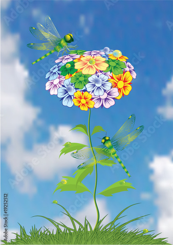 Summer flowers.