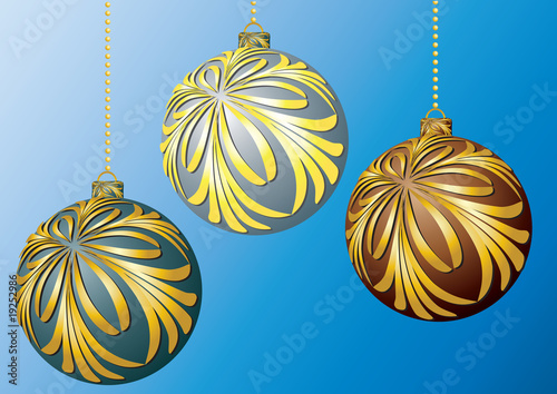 Balls for a decoration. Christmas. Vector.