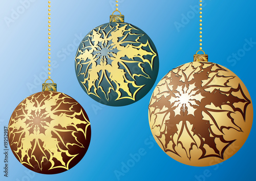 Balls for a decoration. Christmas. Vector.