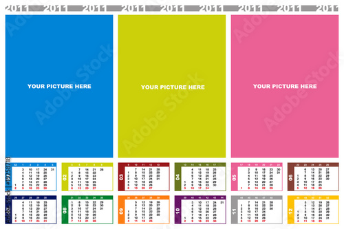 Kalender 2011 mit Platz für 3 Bilder