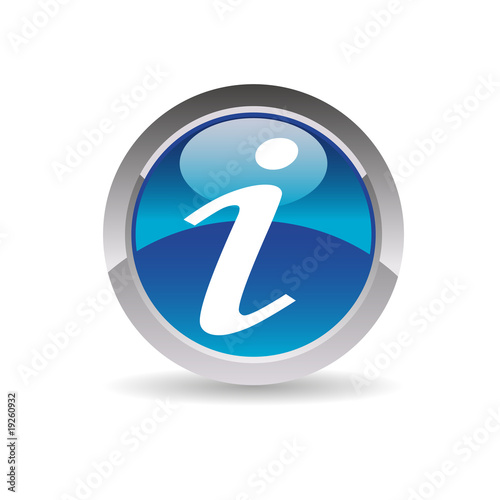 Picto information - Icon glossy