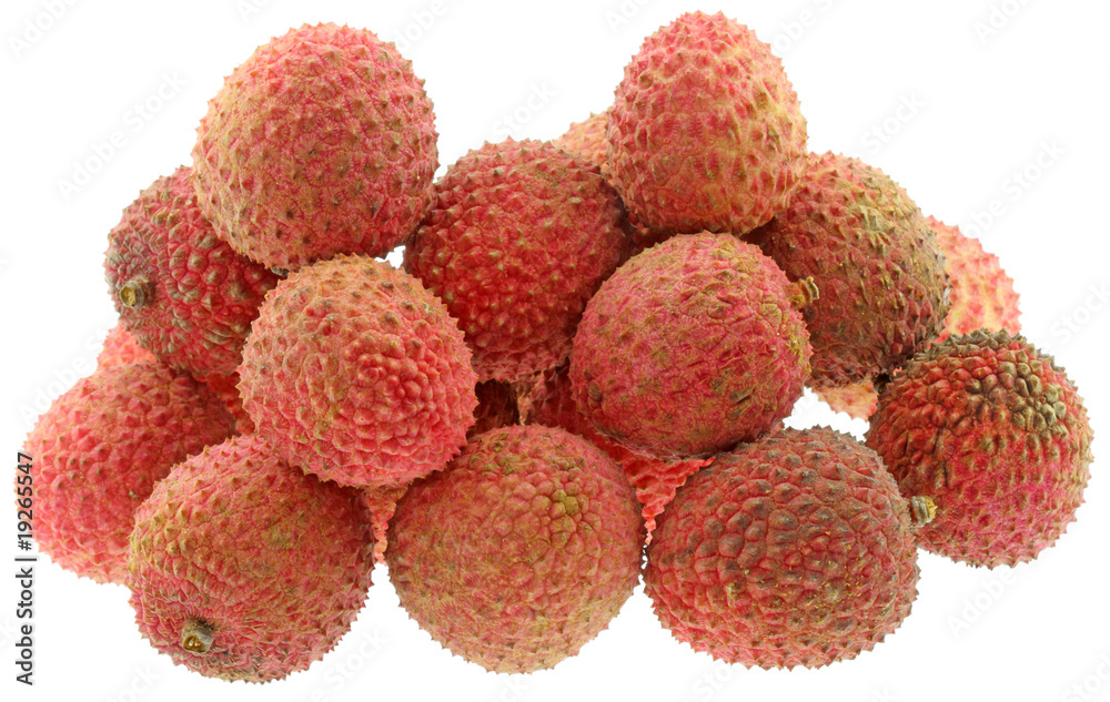 litchis fond blanc litchis fond blanc