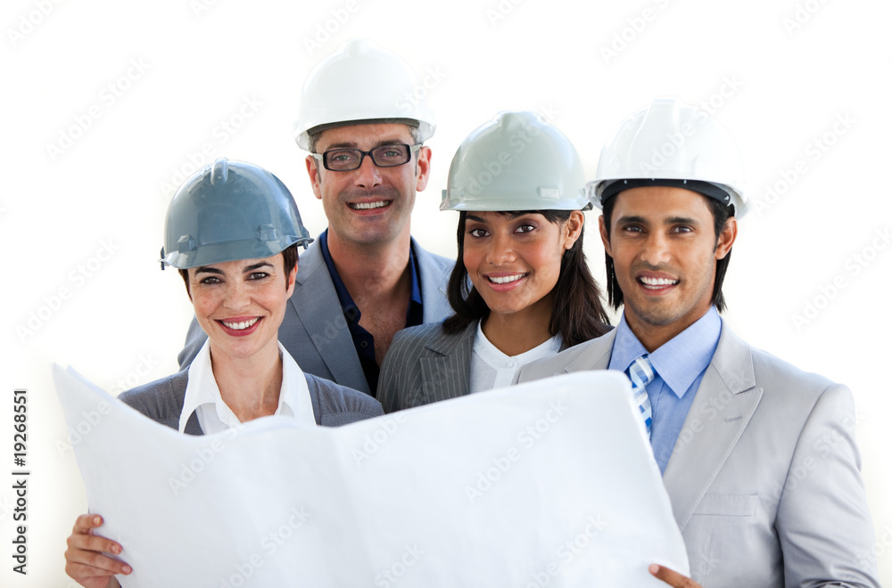 A group of architects showing diversity A group of architects showing diversity