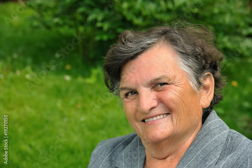 Senior woman smiling