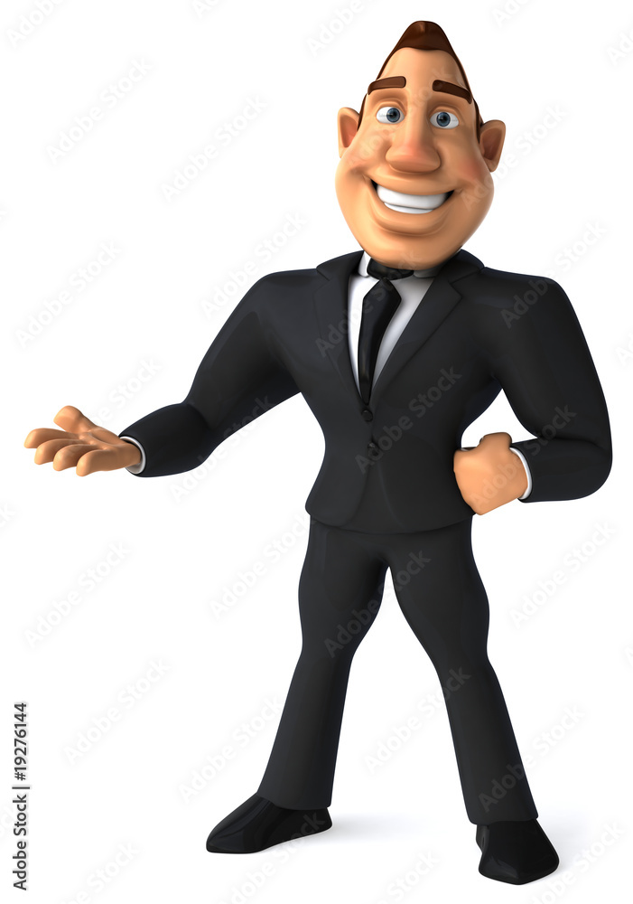 Businessman présente