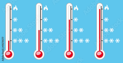 thermometre 4 niveaux de froid