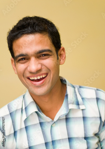 Teenager boy smilling