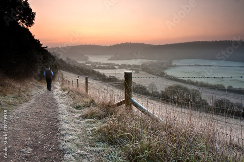 Frosty Country Path