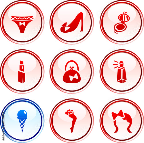 Women  buttons.