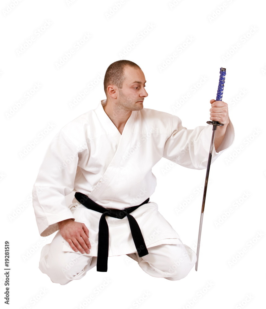 guy with japanese sword guy with japanese sword