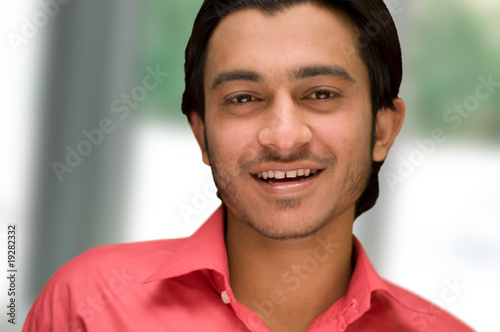 Young Asian boy smilling