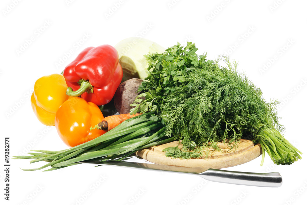 Fresh vegetables on the white background, texture Fresh vegetables on the white background, texture
