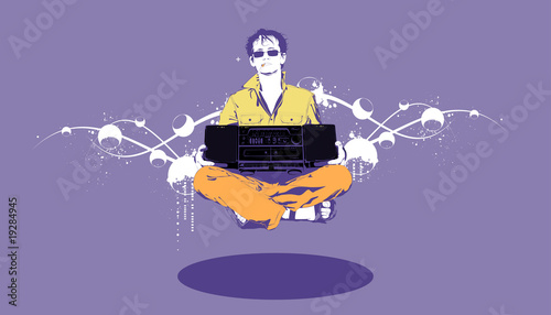 guy with a cigarette and a tape