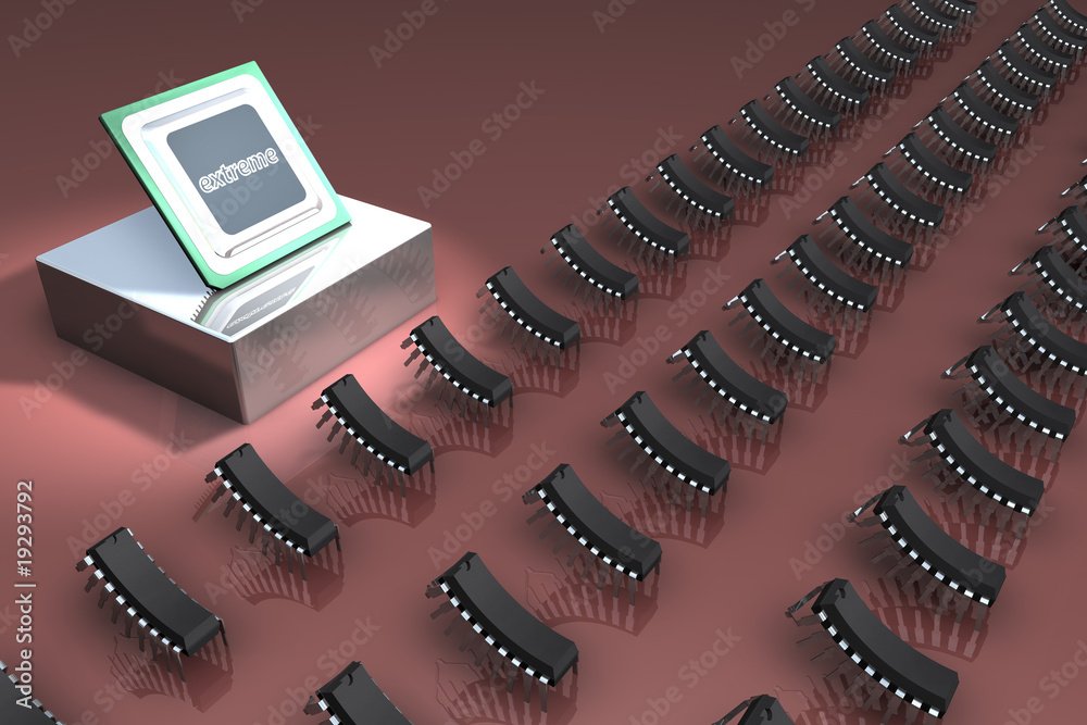 Procesor jako autorytet dla mikroprocesorów. - obrazy, fototapety, plakaty 