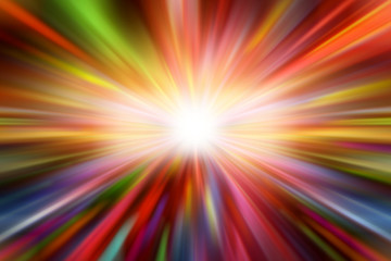 Abstract colorful lines rays background