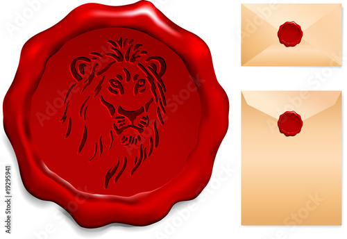 Lion on Wax Seal