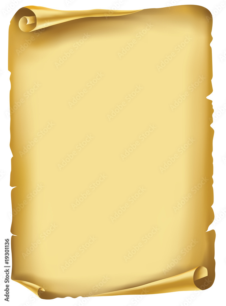 Vector. Old scroll, manuscript