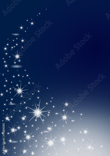 Stars on blue