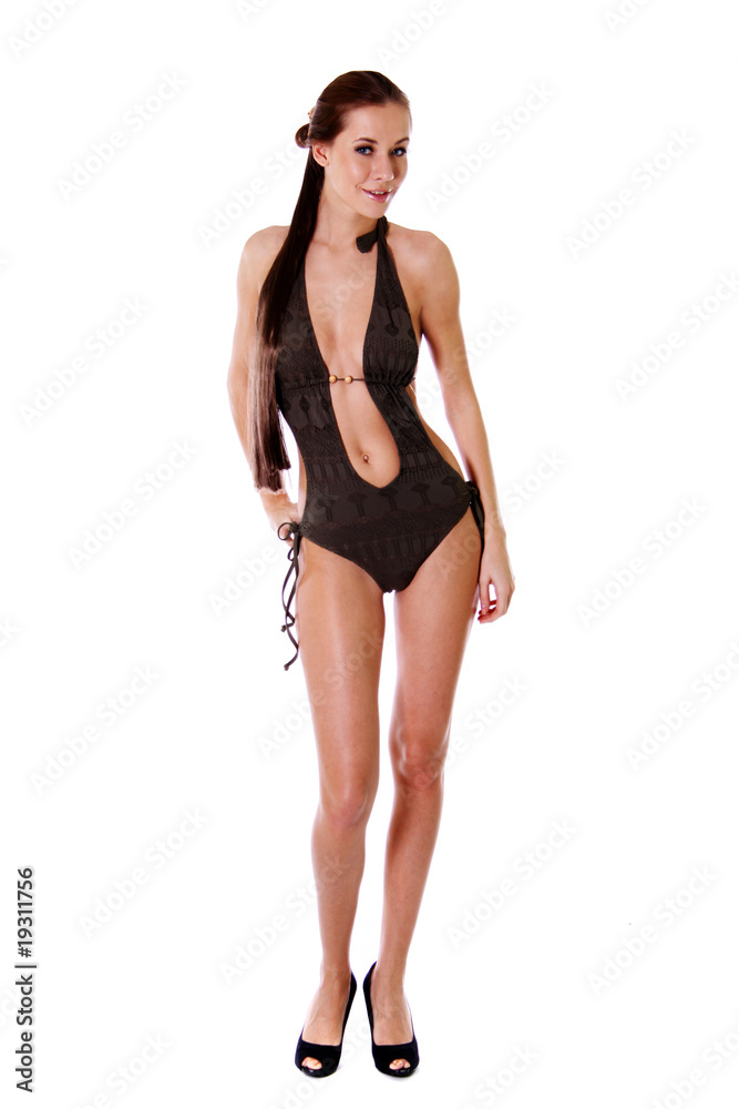 young woman in bikini young woman in bikini