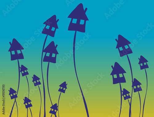 fantastic flowers-houses