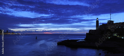 Nightfall on havana panorama photo