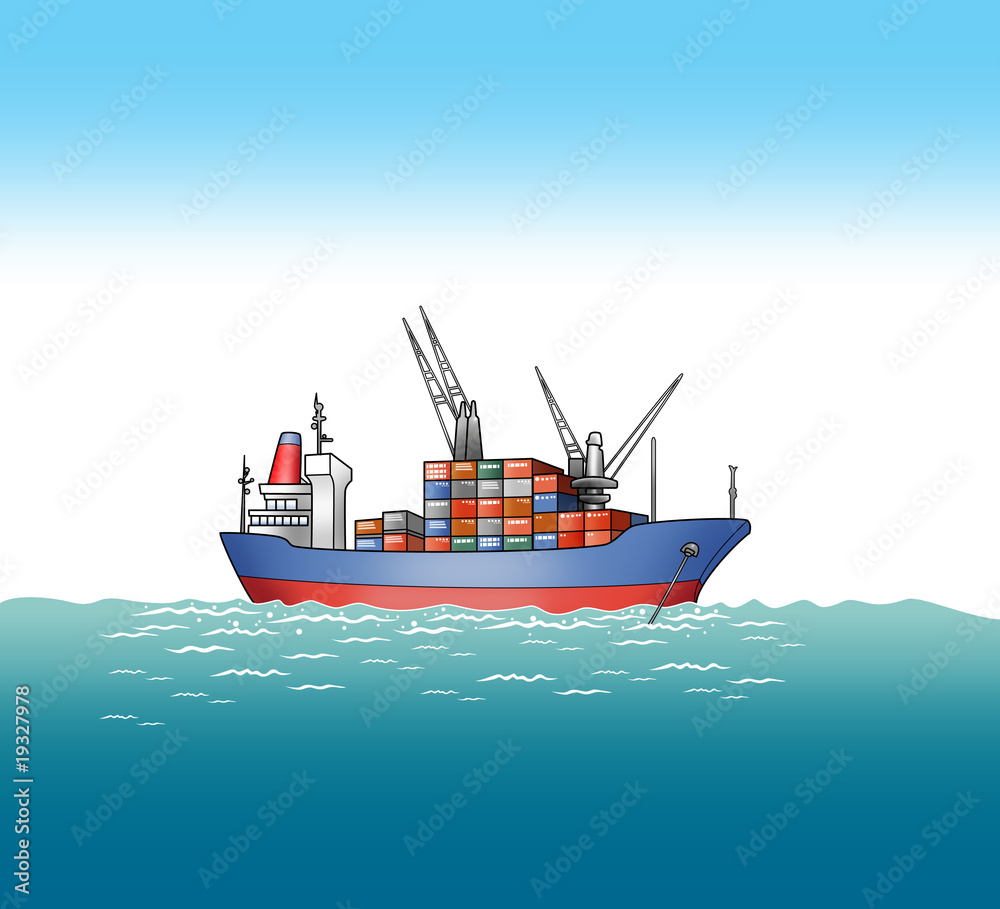 貨物船 Stock イラスト Adobe Stock