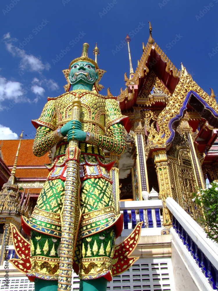 Pagoda in a temple in Bangkok, Thailand.