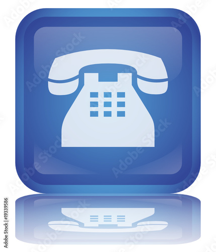 Bouton Téléphone (Contact Service Clients Aide Ligne Assistance)